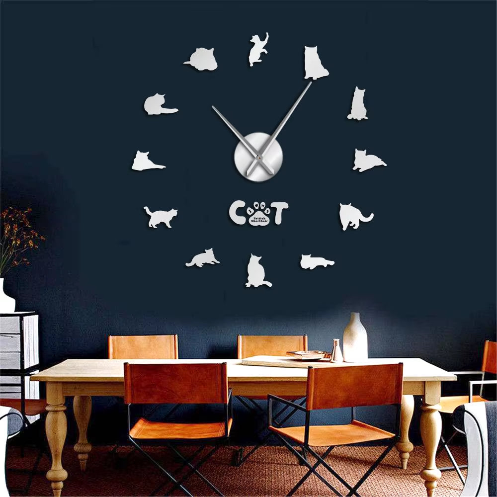 Cat Themed Wall Clock