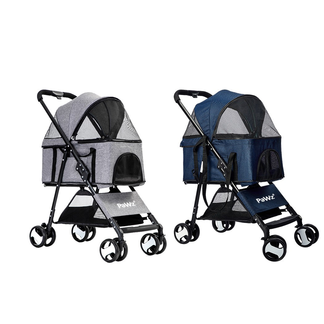 Pawz Pet Stroller Dog Cat Travel Carrier Bicycle Trailer Pram Foldable Pushchair