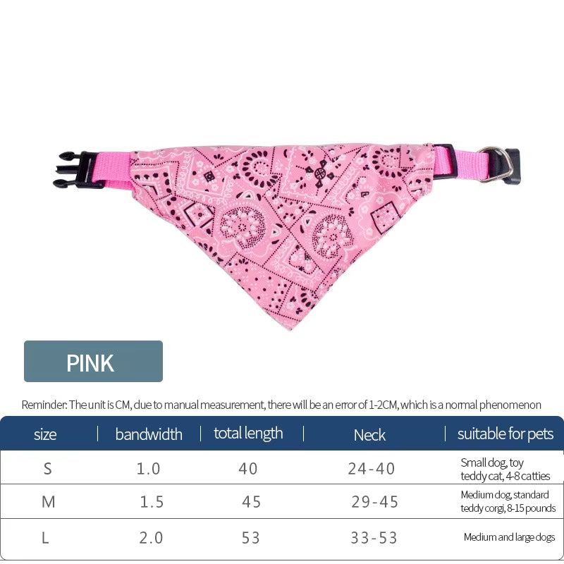 Pet Triangle Scarf - Printed Design