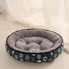 Dog Bed Small Medium Dogs Cushion Double Sides Use Soft Cotton Basket Warm House Washable Bed for Dog Accessories Pet Supplies