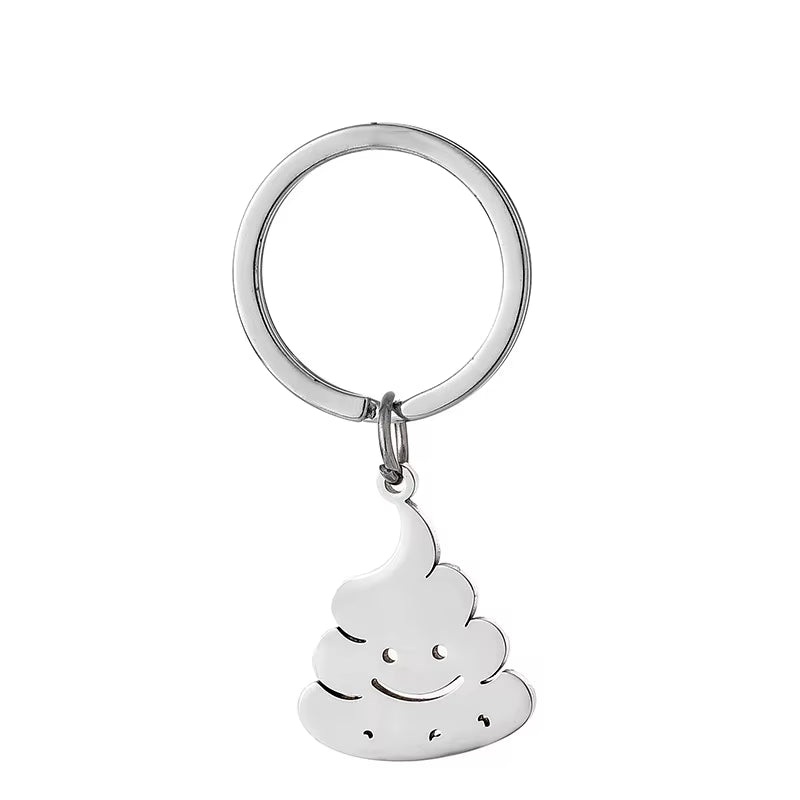 Cute Cat Keychain Stainless Steel 