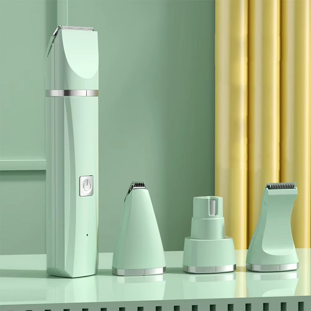 3‑in‑1 / 4‑in‑1 Electric Pet Grooming Kit – Rechargeable Dog & Cat Hair Clipper Trimmer Set