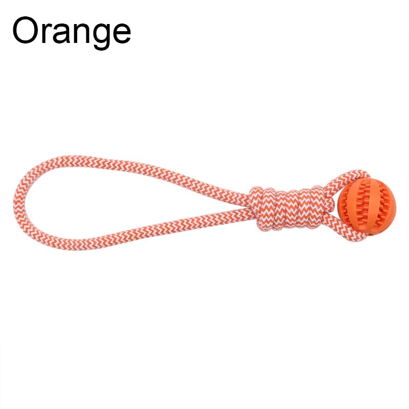 Pet Ball Toy with Rope Rubber Leaking Balls Toy for Small Large Dogs Puppy Chewing Bite Resistant Toys Dog Accessories