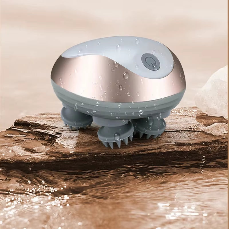 Mini Head Massager Magnetic Rechargeable Massager Electric Scalp Kneading Multifunction Physiotherapy Instrument