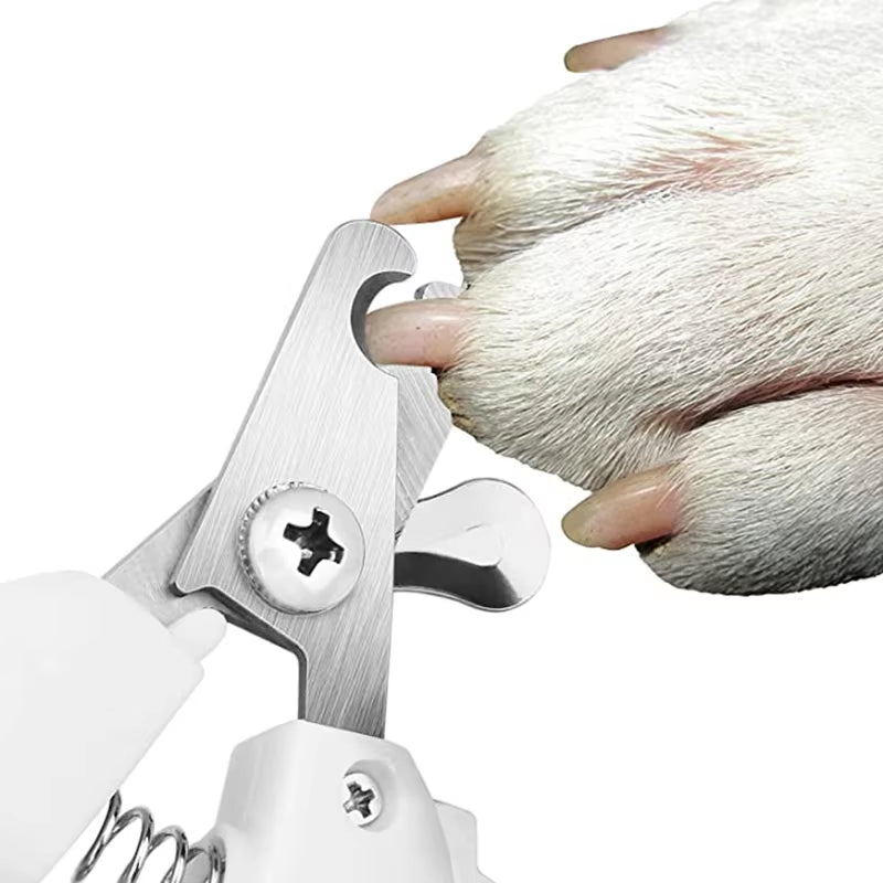 Stainless Steel Professional Pet Nail Clipper - Ergonomic Dog and Cat Nail Trimmer for Efficient Grooming
