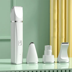 3‑in‑1 / 4‑in‑1 Electric Pet Grooming Kit – Rechargeable Dog & Cat Hair Clipper Trimmer Set