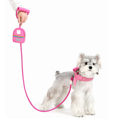 Breathable Soft Mesh Dog Harness - Lightweight Escape-Proof Cat Vest - Light Blue, Pink, Cream, Purple