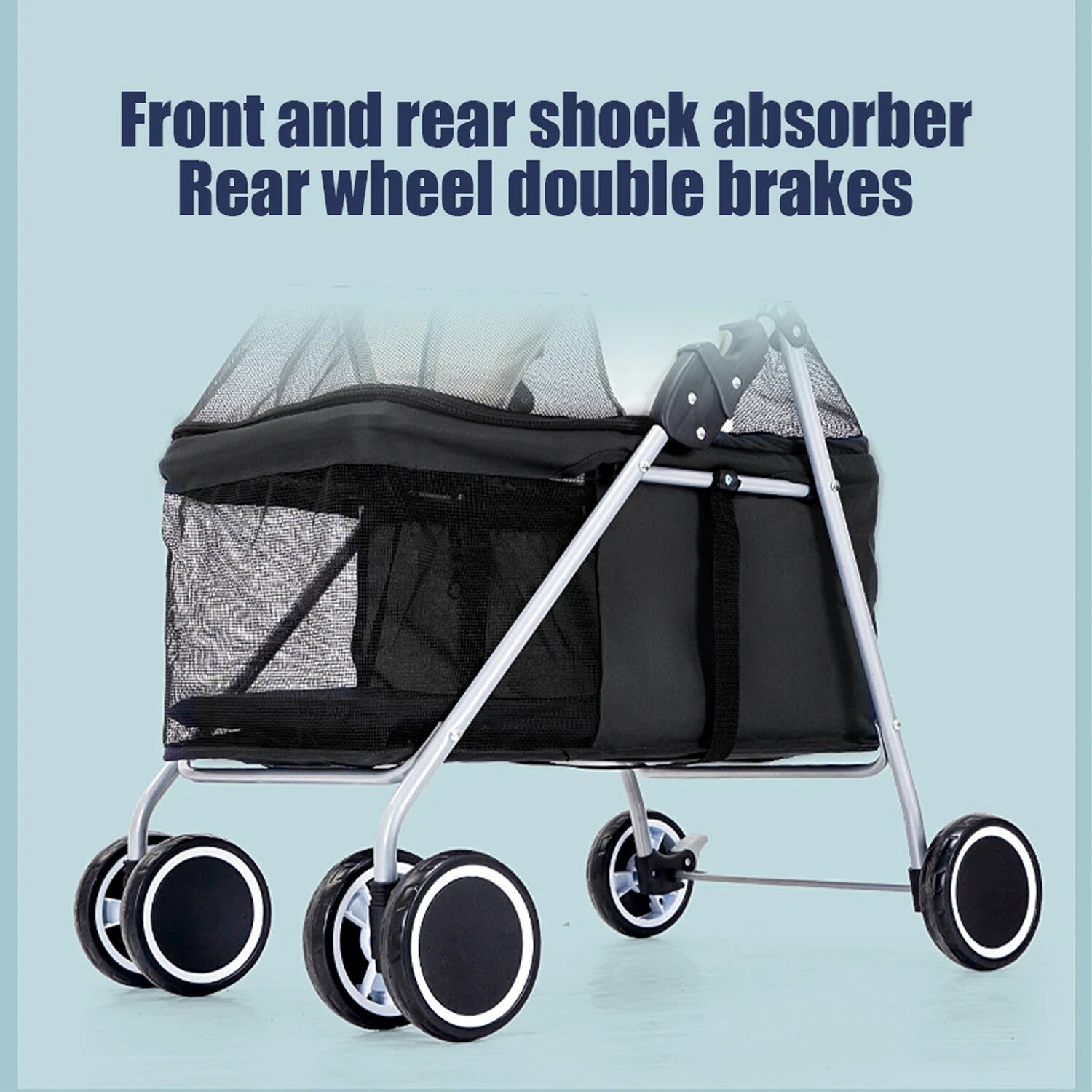 Dog Strollers Baby Stroller Pet Stroller Cat Carrier Pushchair Prams Dog Prams