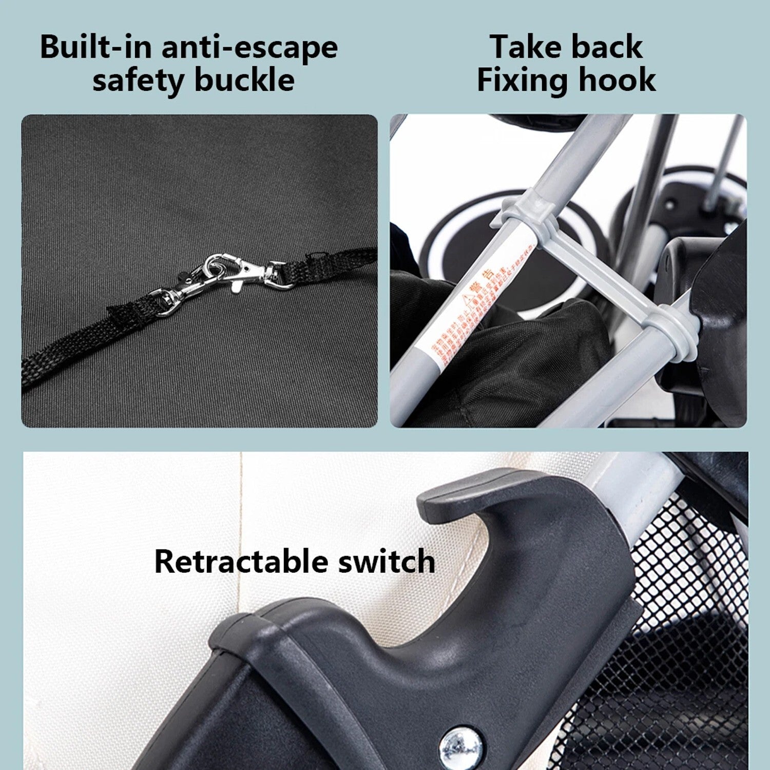 Dog Strollers Baby Stroller Pet Stroller Cat Carrier Pushchair Prams Dog Prams