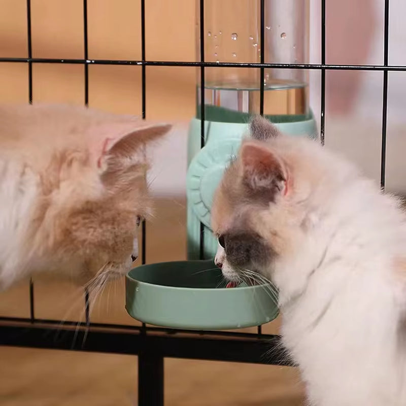 Hanging Automatic Pet Feeder & Waterer Set - Gravity Station for Cages