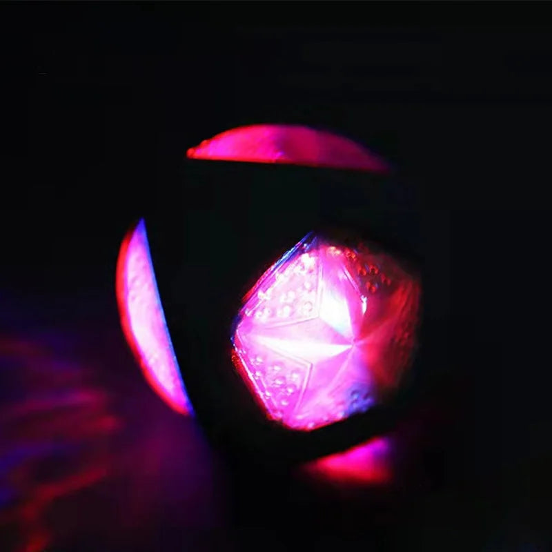 Interactive Light-Up Bouncy Dog Ball - High-Elasticity Bite-Resistant Glowing TPR Toy for Puppies, Medium, and Large Dogs