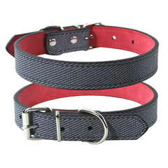 Soft Durable Dog Collar PVC Leather Adjustable Pet Collar for Small Medium Large Dogs Cat Puppy Accessories Chihuahua Brown