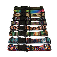 Plastic Release Buckle Dog Leash and Collar Set Nylon Printed Pet Collar Pet Supplies Retailing Fashion Handmade French Bulldog