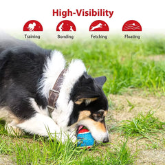 4Pcs/Set Pets Dog Squeaky Tennis Ball Toys Bite Resistant High Bounce Sound Rubber Ball for Small Medium Dogs Training Toy