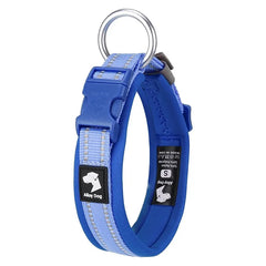 ComfortRide Non-Choke Breathable Dog & Cat Collar and Leash Set – Soft Neoprene Padded Safety Reflective Matching Pet Collar & Leash Bundle