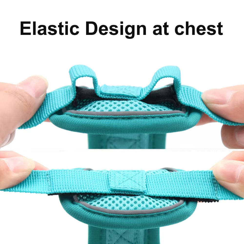 Cats Harness Leash for Small Dogs Cat Outdoor Reflective Adjustable Puppy Kitten Traction Device Tactical Training Pet Supplies