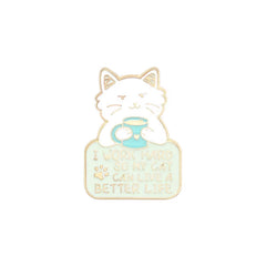 Life is Better with Cats Enamel Pins