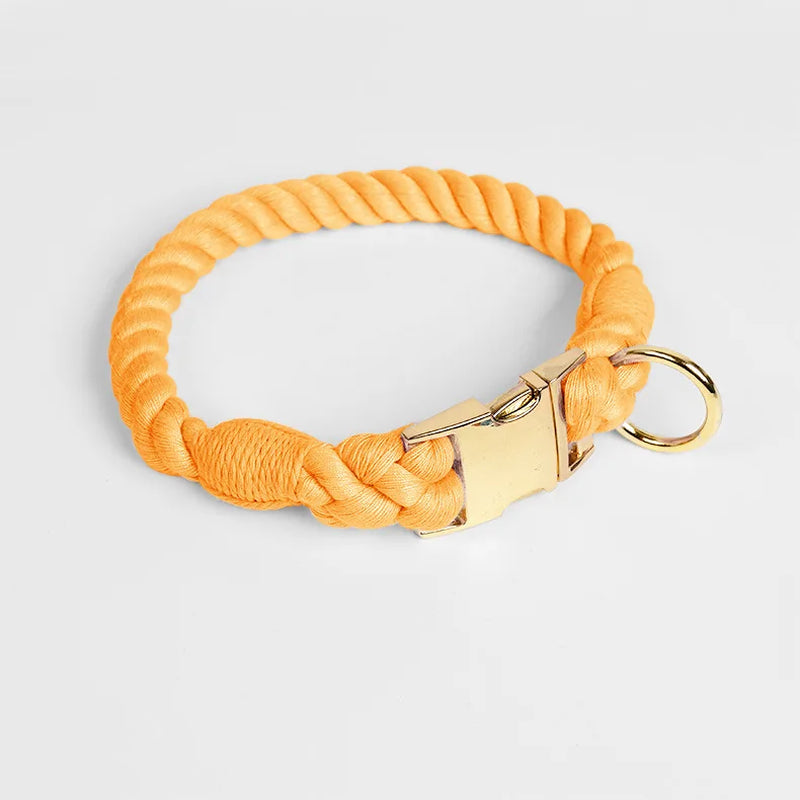 Rainbow Dog Collar Pet Puppy Walking Training Dog Collar with Metal Buckle for Large Medium Small Strap Belt Cotton Dogs Collar