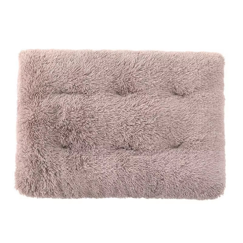Premium Plush Washable Pet Bed Mat for Cats and Dogs - Thick and Cozy Cushion for Medium to Large Pets