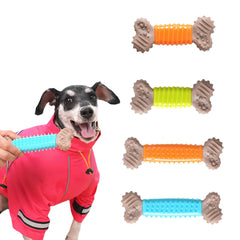 Self-Entertainment TPR Bone-Shaped Dog Chew Stick - Heavy-Duty Chew-Resistant Dental Molar Toy for Puppies, Small, and Medium Dogs