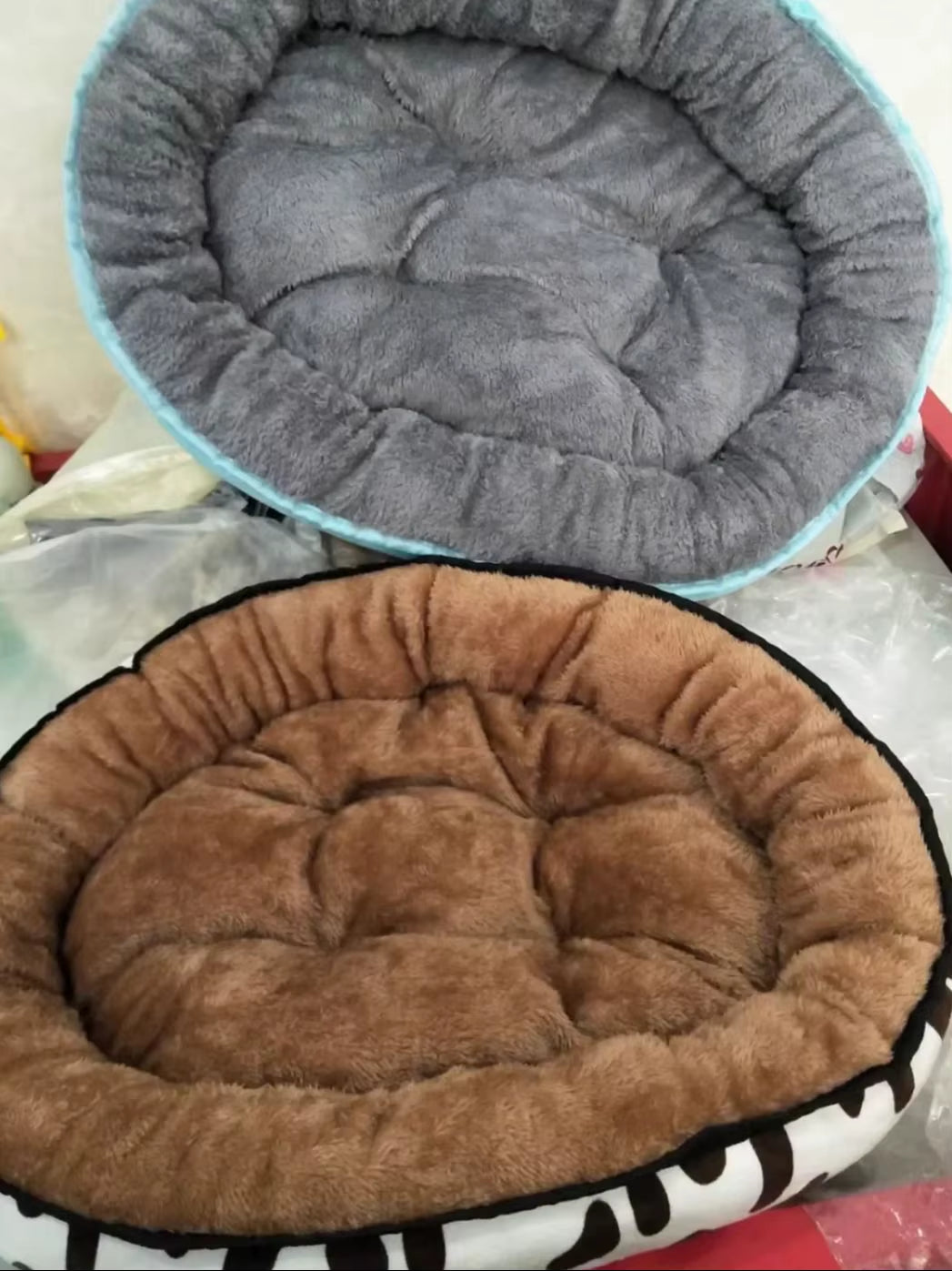 Dog Bed Small Medium Dogs Cushion Double Sides Use Soft Cotton Basket Warm House Washable Bed for Dog Accessories Pet Supplies