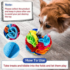 Interactive Pet Snuffle Ball - Mental Enrichment Foraging Toy for Dogs & Cats