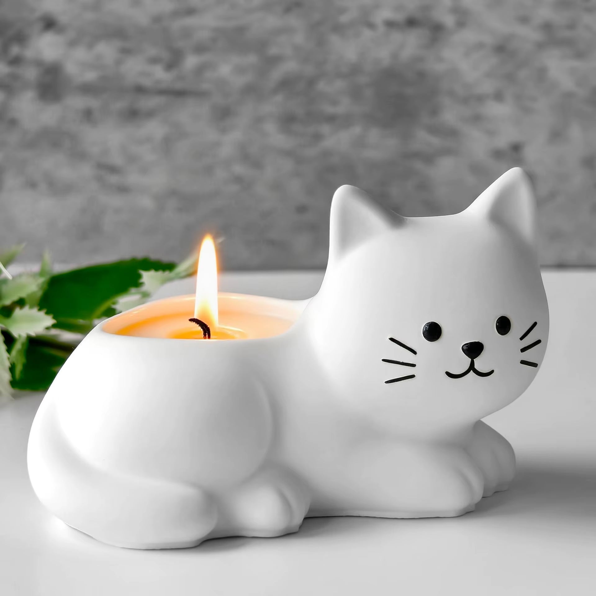 Cute Cat Ceramic Planter – Whimsical Indoor Pot for Succulents & Houseplants