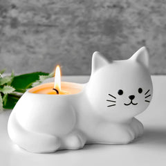Cute Cat Ceramic Planter – Whimsical Indoor Pot for Succulents & Houseplants