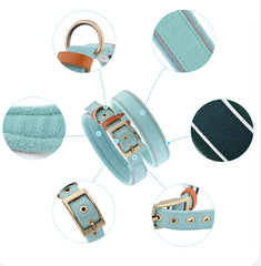 Cotton‑Linen Adjustable Dog Collar & Leash Set – Reflective, Comfortable, Durable Pet Collar for Small, Medium & Large Dogs