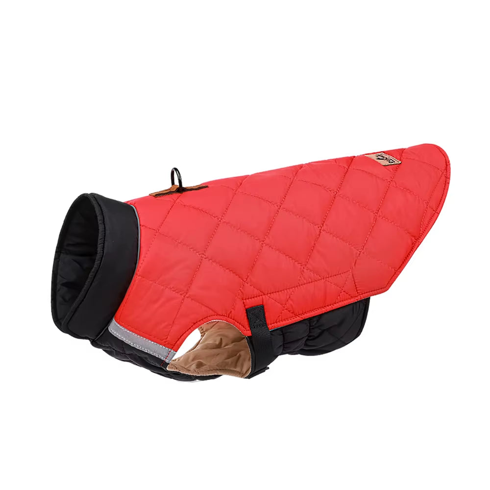 Reflective Labrador Big Dog Coat Jacket Winter Warm Pet Clothes for Medium Large Dogs Pitbull Golden Retriever Mascotas Clothing