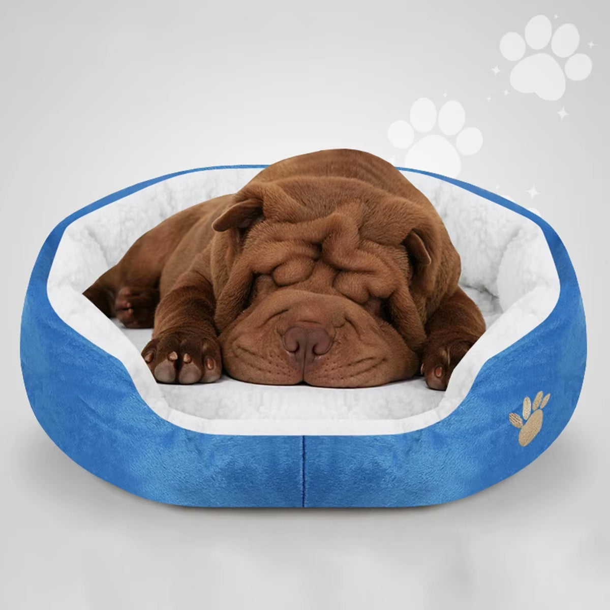 Washable Super Soft Dog Bed Pet Mattress Supplied Plush Large Cat Mat Lamb Fur Dog Kennel Teddy Small Bulldog Etc