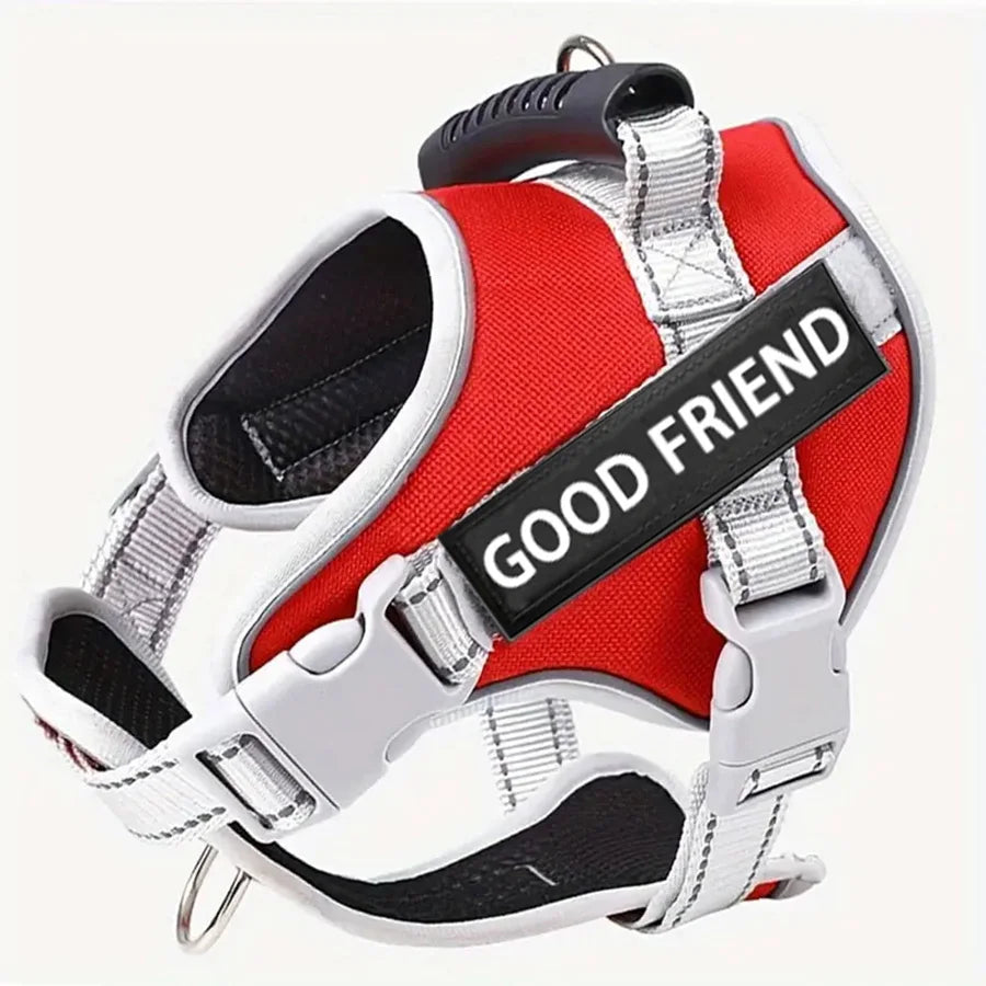 Dog Harness for Small & Medium Dogs, Adjustable Reflective Pet Vest Harness for Outdoor Walking