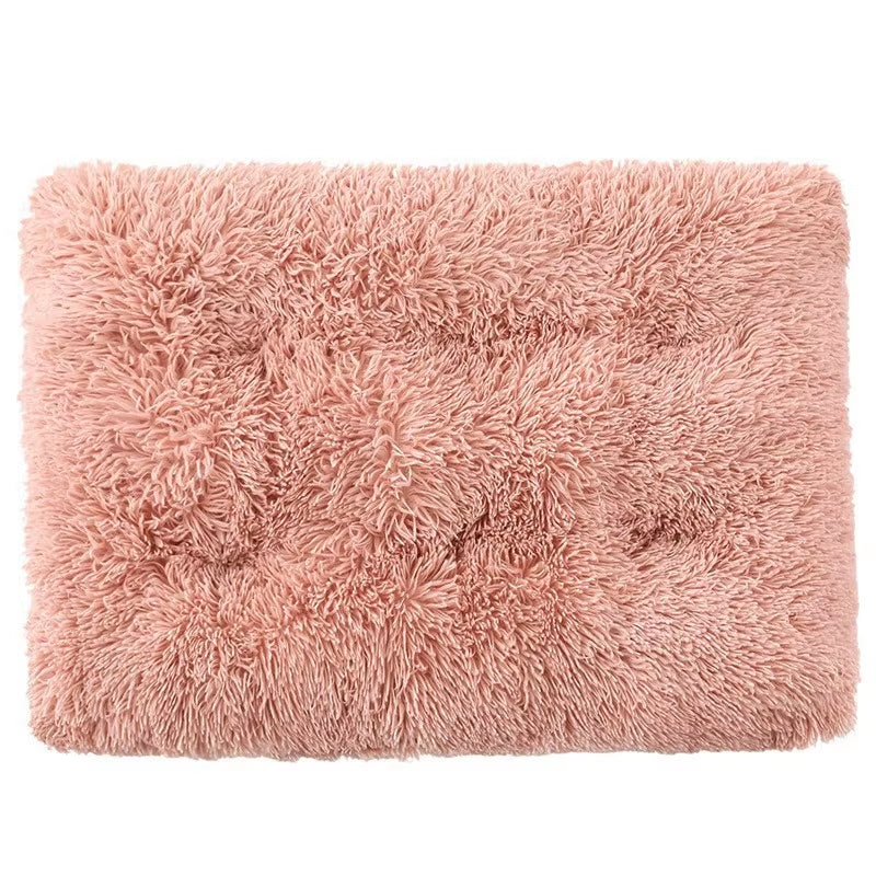 Premium Plush Washable Pet Bed Mat for Cats and Dogs - Thick and Cozy Cushion for Medium to Large Pets