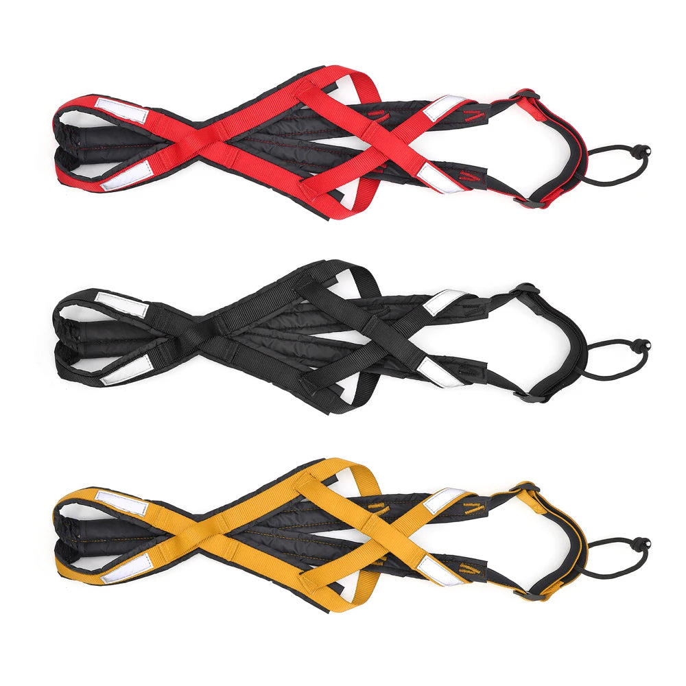 Professional Dog Sledding & Weight Pulling Harness - Reflective Waterproof Skijoring Vest - Heavy-Duty Padded Training Harness for Large Dogs