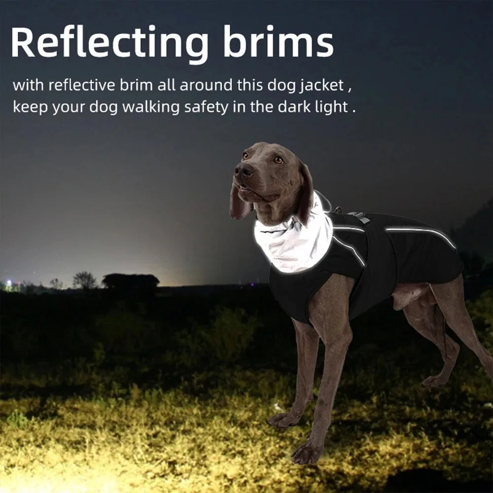 Reflective Dog Winter Coat - Waterproof Thermal Cotton Pet Jacket - 6 Colors