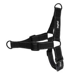 Easy Walking Dog Harness Nylon Adjustable Dog Harness for Small Medium Large Two Leash Attachments Running Training Harness