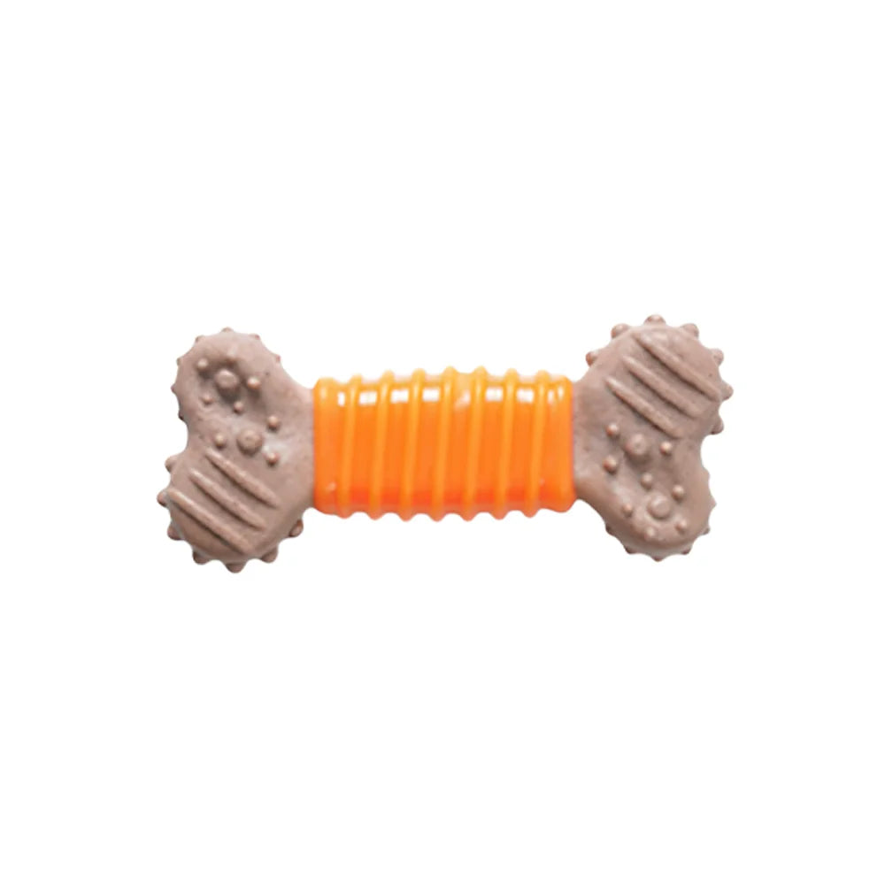 Self-Entertainment TPR Bone-Shaped Dog Chew Stick - Heavy-Duty Chew-Resistant Dental Molar Toy for Puppies, Small, and Medium Dogs