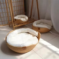 Bamboo Weaving Bed Sofa House - Nest Style