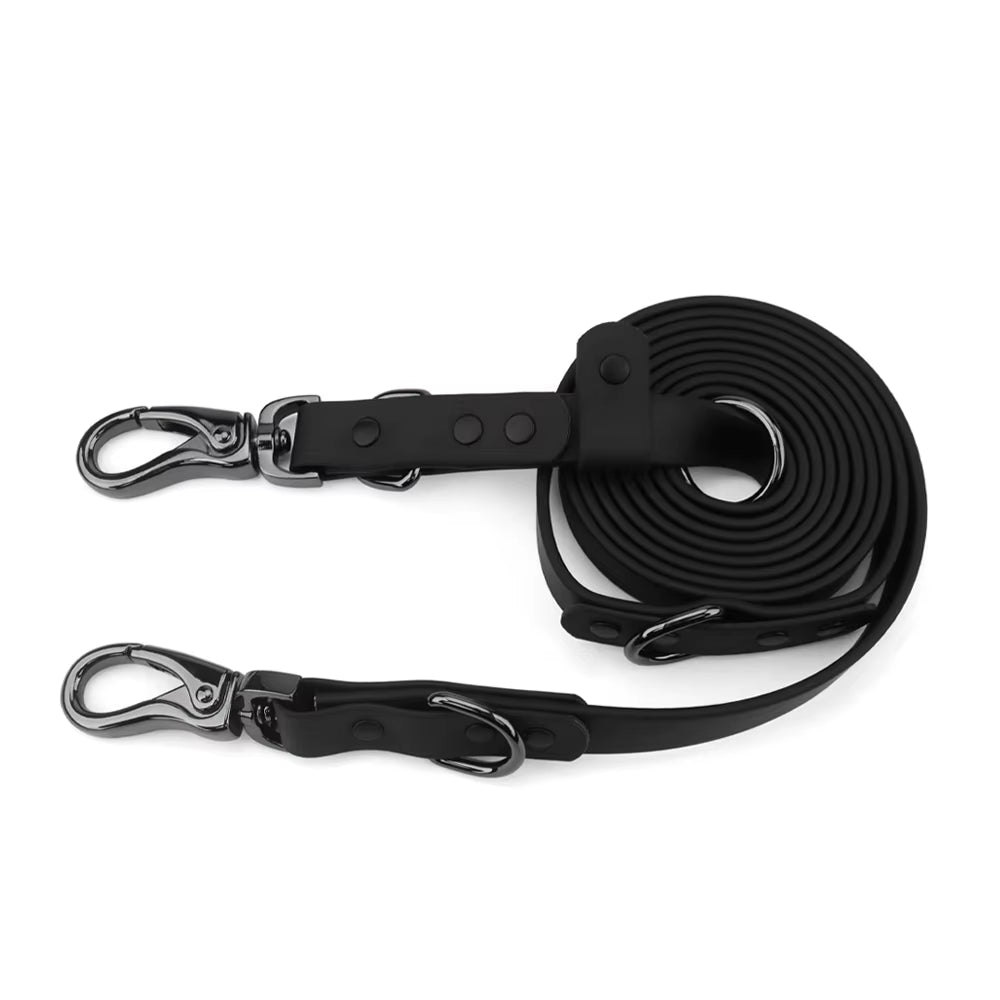Waterproof Adjustable Dog Leash with Dual Hooks – Heavy‑Duty Traffic Control Lead for Medium & Large Dogs