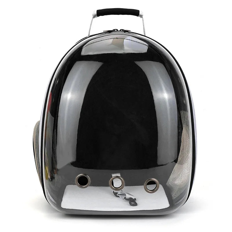 Transparent Pet Carrier Backpack - Breathable Space Capsule for Cats and Dogs, Portable Transport Solution