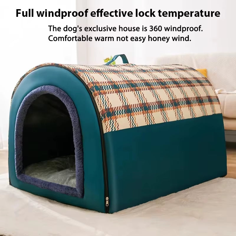 Large Dog House - Think Insulated Material With Removable Roof 2 in 1