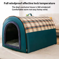 Large Dog House - Think Insulated Material With Removable Roof 2 in 1