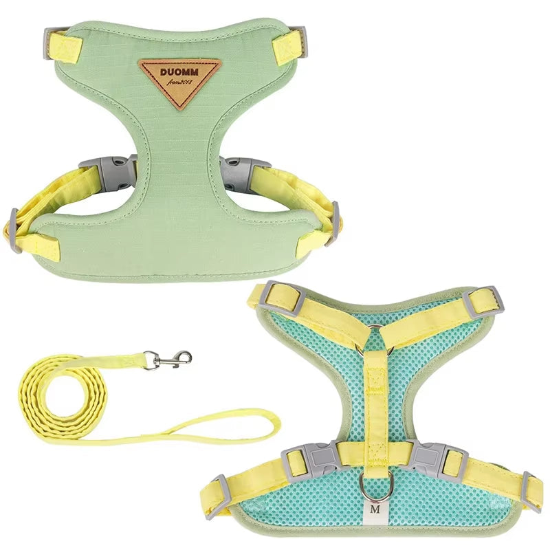 Breathable Puppy Harness & Leash Set for Small Dogs & Cats