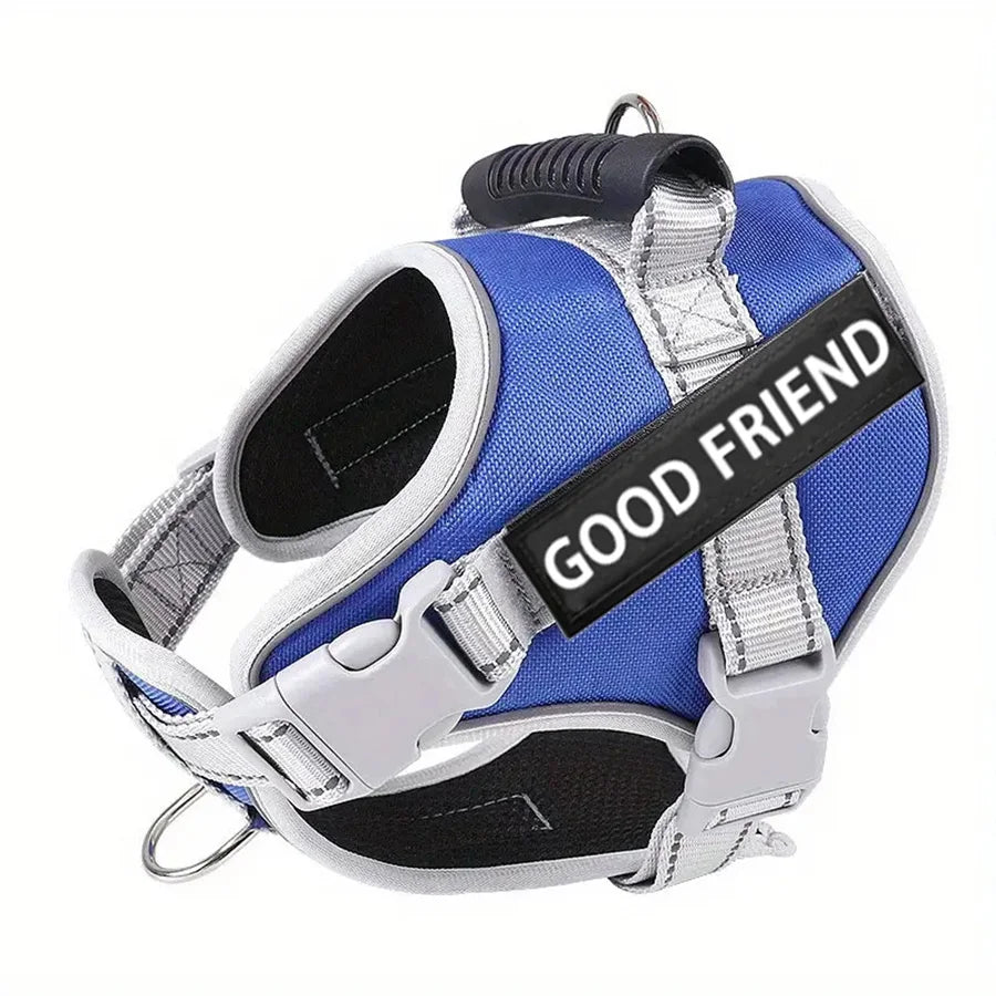 Dog Harness for Small & Medium Dogs, Adjustable Reflective Pet Vest Harness for Outdoor Walking