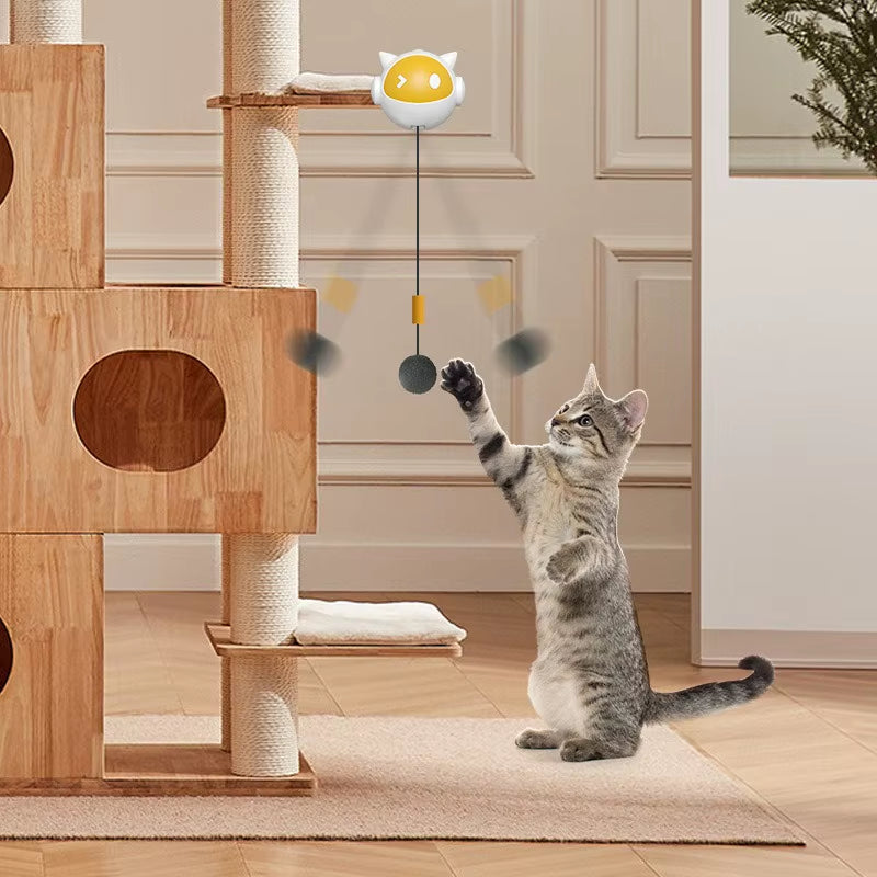 Automatic Lifting Cat Toy Ball Interactive Electric Pet Toy Self Moving Hair Ball Fun Hilarious Cat Balls Toys Pet Supplies