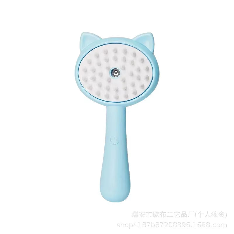 Cross-Border Popular Cat and Dog Pet Spray Massage Comb One-Click Spray Cat Comb Dog Comb Cat Brush Hair Removal Pet Supplies