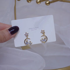 Sparkly Stud Cute Kitty Earrings