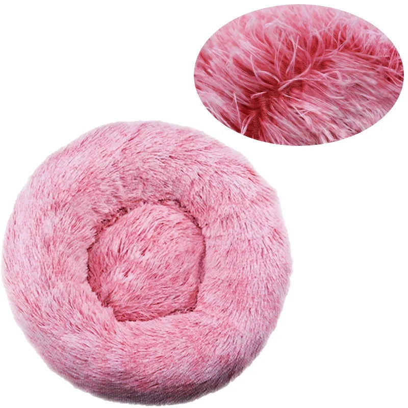 Cats Plush Bed Round - For Soft And Warm Sleep