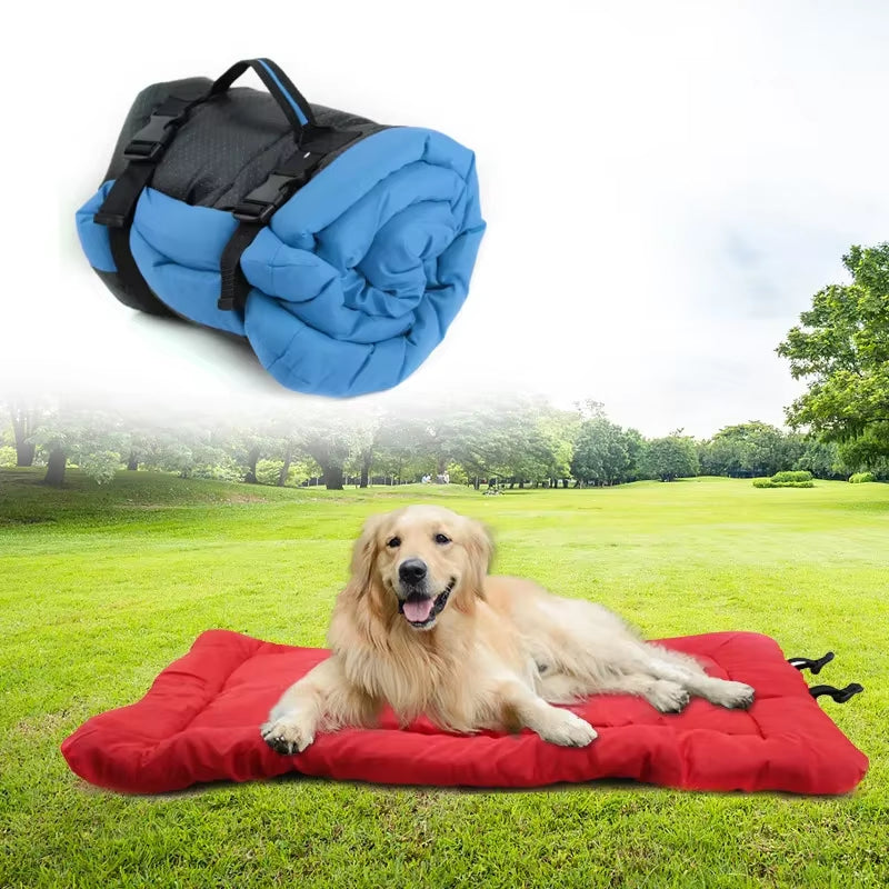 Outdoor Matteress Pet Supplies Portable Waterproof anti Slip Pet Bed Cushion Washable Foldable Puppy Kennel Sofa Bench Dog