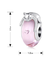 Cat Shaped Pendants For Bracelet & Necklace